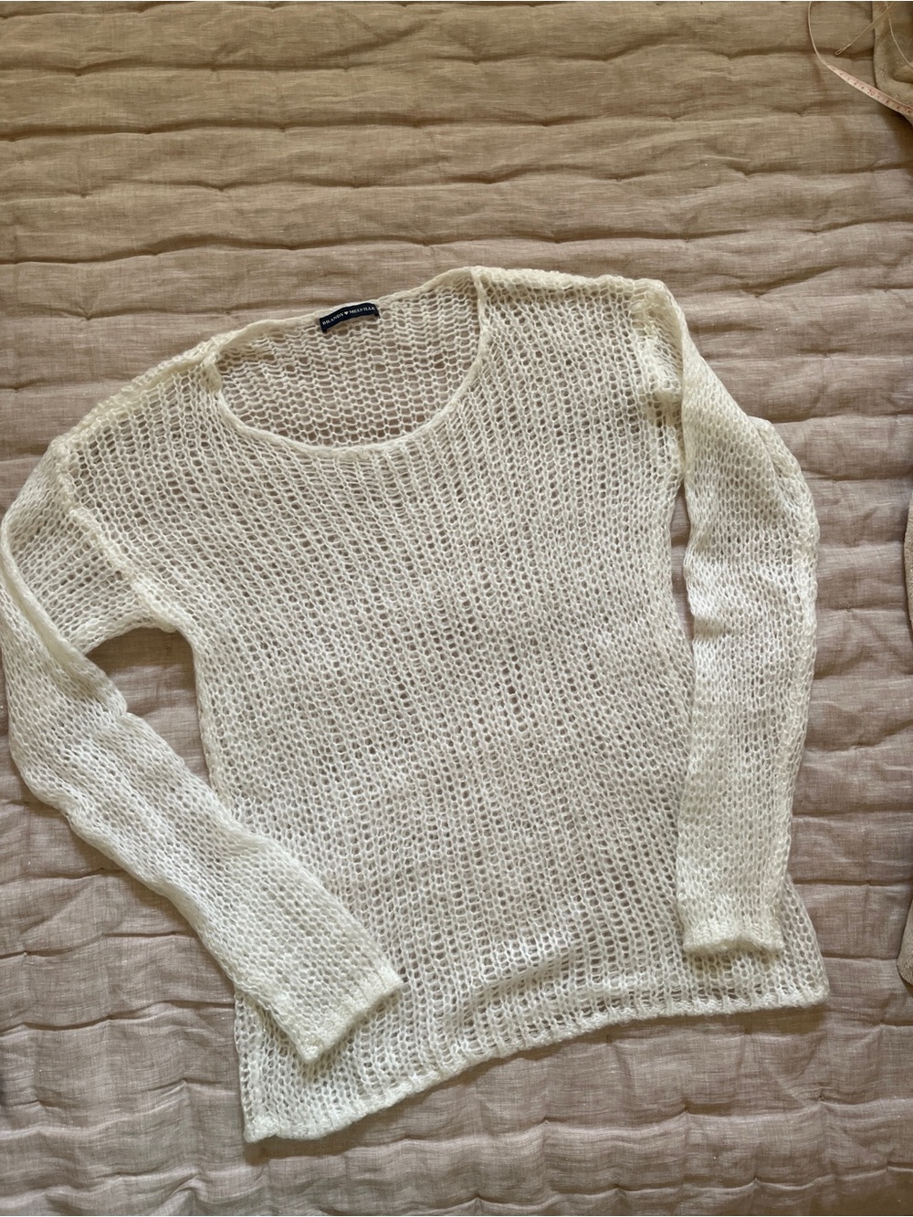Brandy Melville Open-Knit Scoop Neck Sweater - Picture 5 of 6